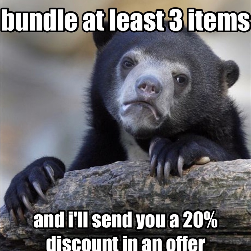 Bundle at least 3 items and receive 20% off